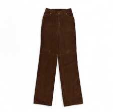 H.I.S. Corduroy Pants Size 8/9 Brown Vintage High Rise picture