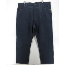 VTG JC Penney Jeans Men 44X31 Big Blue Indigo Western Cowboy Deadstock 80s NEW picture