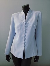 Brand New Vintage Virgo Periwinkle Beaded Jacket – Size 10 - picture