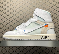 Nike Off-White x Air Jordan 1 High Top White “AIR” Men’s US 10 Sneakers picture