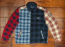 Kith Men's Murray Quilted Shirt Jacket in 'Plaid Multi' Colorway Size Small picture
