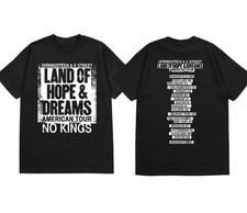 Bruce Springsteen No King 2026 Land Of Hope And Dreams American Tour T-Shirt... picture