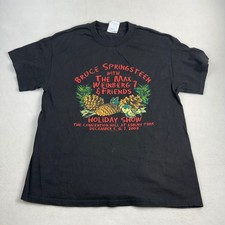 Bruce Springsteen Max Weinberg 7 Holiday Show 2003 Asbury Park T-Shirt Mens L picture