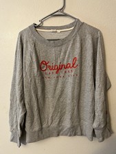 GAP est. 1969 Crewneck Sweatshirt Gray Size Small picture