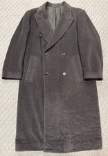 VTG Boss by Hugo Boss 1733 Piacenza WV/WA/WC Blend Double Breasted Overcoat 52IT picture