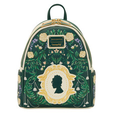 Loungefly Netflix Bridgerton Silhouette Floral Embroidered Green Backpack New pk picture