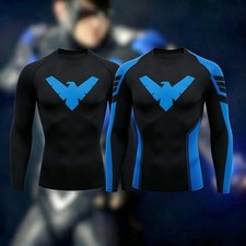 Nightwing Dick Grayson Compression Long-Sleeve Shirt from Teen Titans, Batman US picture