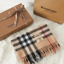 Burberry 100% Cashmere Check Scarf picture