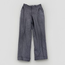 Vintage 1940s Wool Blend Made USA Buckle back Trouser Slacks Pants size 30x29.5 picture