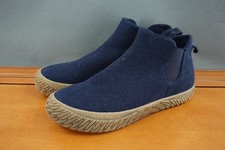 Hybrid Green Label Echo Shoes Mens Size 10 US Navy Wool Chelsea Slip On Gum Sole picture