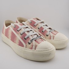 * Christian Dior Cotton D-Stripes Walk’N’Dior Lop Top Sneaker Pink Women 6.5 picture