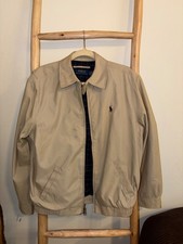Polo Ralph Lauren Bi-Swing Windbreaker Jacket Khaki XL Pony Logo picture