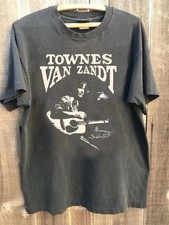 Townes Van Zandt Shirt, Townes Van Zandt Charcoal Unisex T-shirt Vtg S-5XL picture