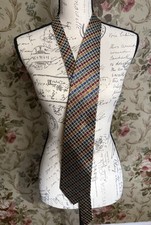 Seigo Katsuragawa Limited Edition 5/8 Silk Tie EJ-65 Handmade Japan Geometric picture