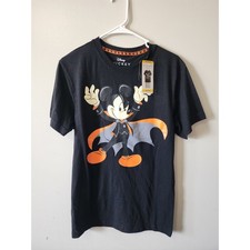 Disney Mickey Mouse Vampire Halloween Family Tee Black Medium NWT 980417554 picture