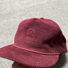 St. Regis Hat Cap One Size Mens Red Corduroy Baseball Aspen Ski Resort picture