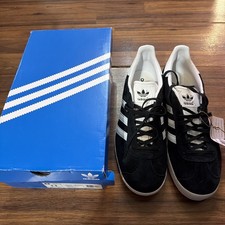 Adidas Originals Gazelle Core Black Cloud White Gold Men's-BB5476 picture