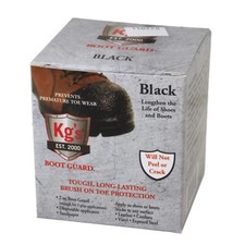 KG'S BOOT GUARD Leather Vinyl Brush-ON Toe Protector 2 oz - BLACK picture