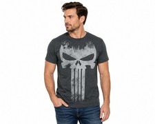 The Punisher Marvel Big Skull Logo Frank Castle Men's T Shirt NEW picture