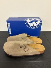 BRAND NEW Birkenstock Boston Taupe Size 44 (Men’s 11) Soft Footbed Suede picture