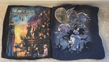 TWO Kingdom Hearts 3 Black Small Disney Funko Pop Tee Square Enix Shirt  picture