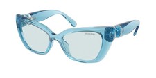 Swarovski SK 6047 Transparent Light Blue / Photo Azure 107872 Size 54 Sunglasses picture