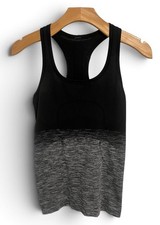 Lululemon Swiftly Tech Tank 2.0 Women’s Size 4 Ombre Black Grey Athletic Top picture