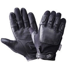 3S Tactical Leather Steel Shot Police Security Padded Motorcycle Gloves -T2-3SG picture