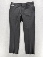 Haggar J.M. Premium Dress Pants Mens 38x32 Gray Slim Fit Stretch Waist Career picture