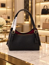 Authentic COACH Lori Shoulder Bag Black C4824 picture