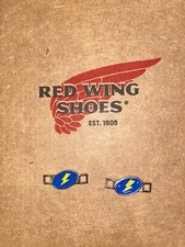 ONE PAIR OF RED WING SHOES STATIC DISSAPATIVE BOOT LACE SHOE KEEPER CHARMS USA picture