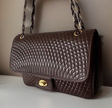 Authentic BALLY Hand bag Brown Leather From Japan 0974 picture