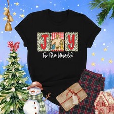 Joy To The World Shirt, Christian Christmas Shirt, Nativity Scene T - Shirt picture