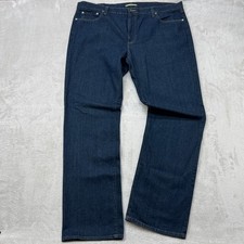 Vintage L.L. Bean Standard Fit Jeans Mens 42x34 Blue Dark Wash 100% Cotton Denim picture