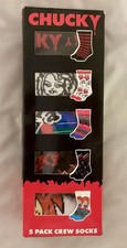 Odd Sox Chucky 5 Pack Crew Socks New in Box picture