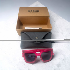 KARÜN est.patagoni Sunglasses Red Frame Gray lens sizes 50o22 145 100% authentic picture