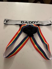 Daddy Men’s Pride Jockstrap Underwear Size L picture