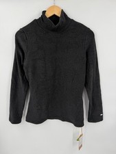 NEW OGL Move MaxWarm Turtleneck Long Sleeve Built-In Bra Top Heather Gray Large picture