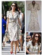 Alexander McQueen Obsession Dress IT 42 8/10 Aso Amal Clooney Kate Middleton picture