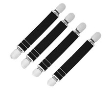 4PCS/ 2Pairs Adjustable Stocking Clips Suspenders Garter Belts Multifunctiona... picture