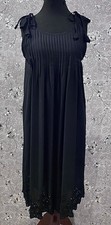 SoieRose Black Victorian Cotton Nightgown ? SR-1186 ? Cottagecore Sleepwear picture