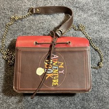 Loungefly Disney Pixar Up Adventure Book Crossbody Bag Gold Chain Strap picture