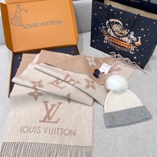 LLouisV- M78123 - Cream - Reykjavik Cashmere Scarf - 191x45 cm - NEW picture