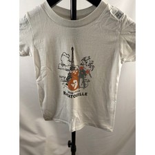 Disney Pixar Ratatouille Remy Emile Paris Graphic T-Shirt Toddler 2T White picture