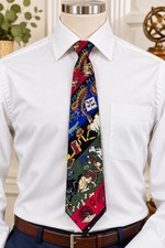 Vintage 1994 Nicole Miller Silk Tie Pet Emporium Pets Dogs Animals picture