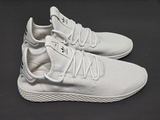 Adidas Tennis Hu x Pharrell Mens Sz 9 White Athletic Lifestyle Shoes No Insoles picture