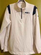 Nike Seattle Seahawks NFL On Field Sideline Coaches Half Zip Pullover Jacket picture