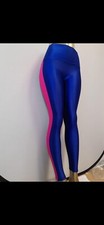 K-DEER Hi Luxe Leggings Blue Pink Black Medium Brand New, Good For Gym Yoga picture