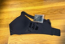 Underoutfit Pure Shape Bra Satin • Size Large • Black • Style 1277 • NWT  picture