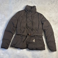 Moncler Women’s Brown Puffer Down Jacket Belted Winter Coat Size 2 (M) picture